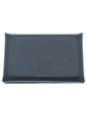 Hermes Calvi Compact Coin Purse Card Case Business Silver Black